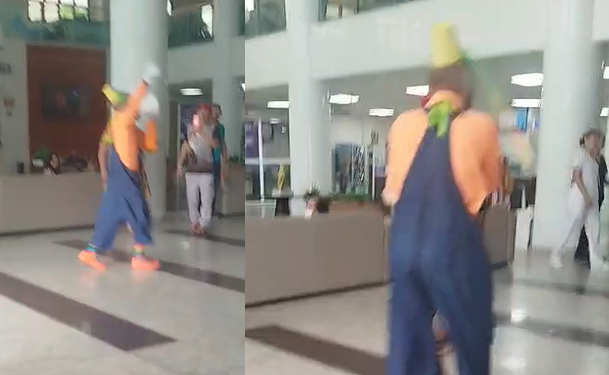 O homem buscava expressar como sua família se sentia tratada pela gestão da unidade. Foto: Reprodução