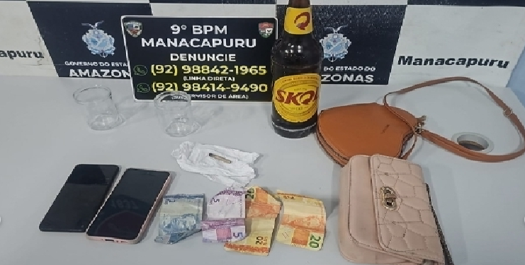 O flagrante aconteceu por volta das 23h45, durante patrulhamento ostensivo na rua Gilberto Mestrinho, bairro Liberdade. Foto: Reprodução