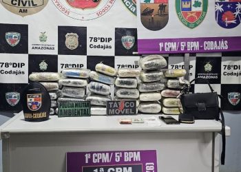 A apreensão é resultado da operação Segurança Presente e do Programa Brasil Contra o Crime Organizado. Foto: Divulgação/SSP-AM