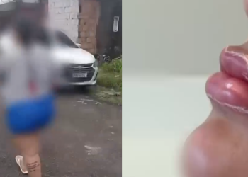 Depois de um período foragida, a suspeita foi localizada e detida nas imediações da residência da mãe. Foto: Reprodução