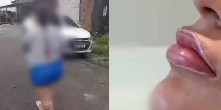 Depois de um período foragida, a suspeita foi localizada e detida nas imediações da residência da mãe. Foto: Reprodução
