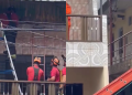A vítima realizava a amarração dos enfeites. Foto: Reprodução