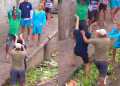 A ação foi percebida por um tripulante da embarcação, que soou o alerta. Foto: Reprodução