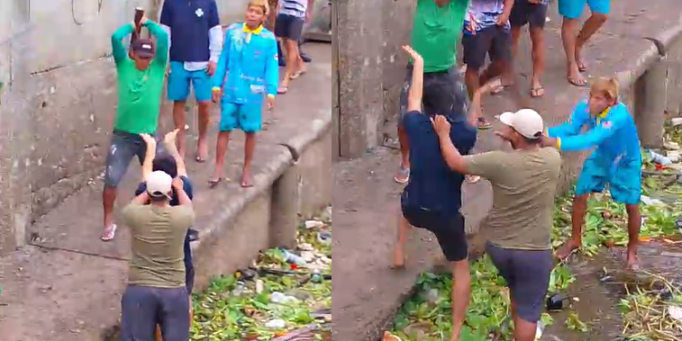 A ação foi percebida por um tripulante da embarcação, que soou o alerta. Foto: Reprodução