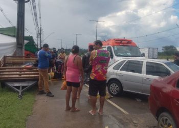 Todos os atingidos sofreram lesões nas pernas em decorrência do impacto. Foto: Reprodução