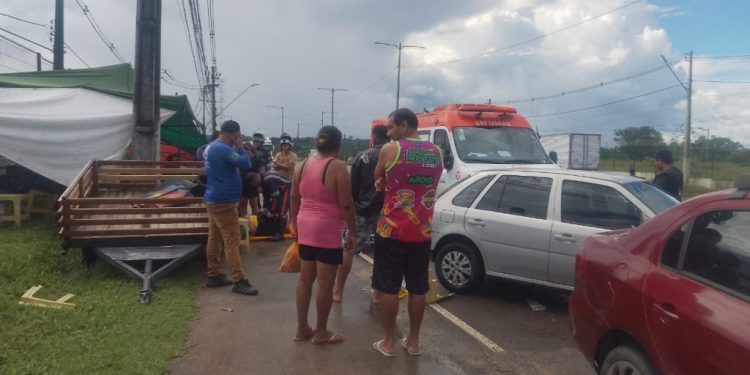 Todos os atingidos sofreram lesões nas pernas em decorrência do impacto. Foto: Reprodução
