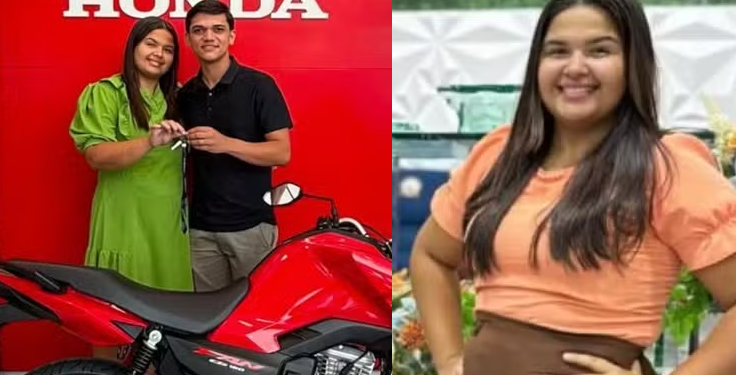 O casal retornava da concessionária para casa quando a moto se envolveu em uma batida transversal. Foto: Reprodução