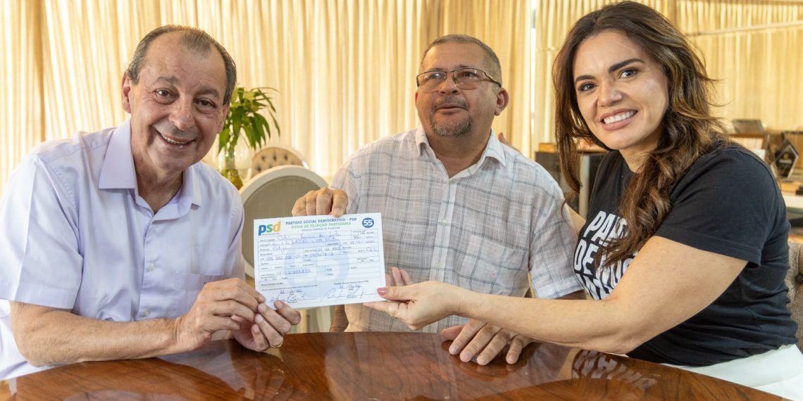 A filiação reforça o crescimento do PSD no interior amazonense e amplia a adesão de lideranças municipais ao movimento Amazonas Forte de Novo. Foto: Pablo Brandão