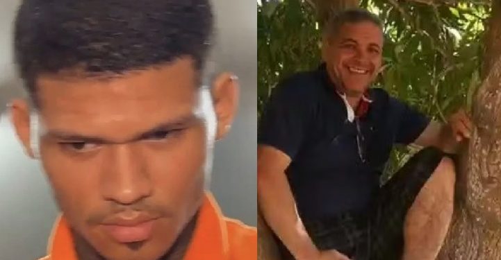 O suspeito, identificado como Luís Fernando Branches, foi capturado após denúncias anônimas. Foto: Reprodução