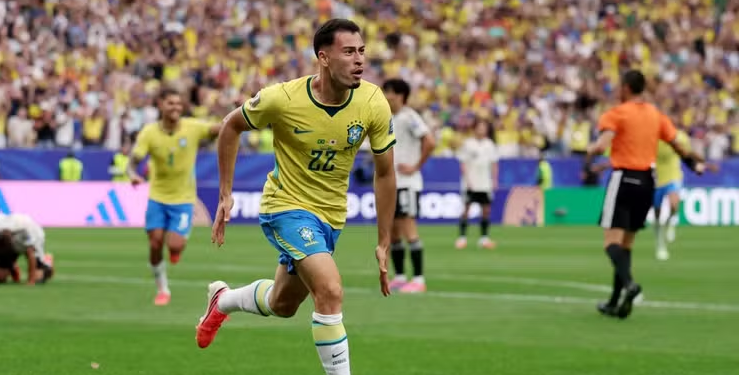 E o gol da vitória veio com Gabriel Martinelli, no segundo tempo. Foto: Reprodução/Internet
