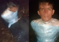 O homem estava amarrado e levou vários tiros. Foto: Reprodução