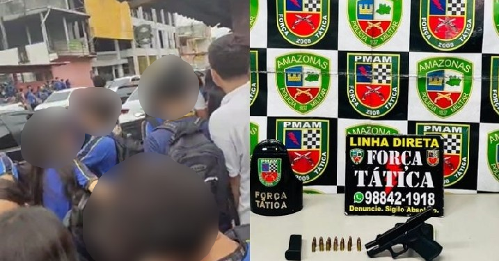 Durante o tumulto, um dos homens teria ameaçado o proprietário de uma academia localizada na região com uma faca. Foto: Reprodução