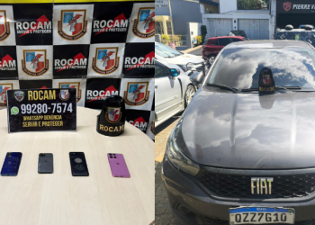 Ao chegar ao local, os militares localizaram o carro e abordaram um homem de 36 anos que estava em seu interior. Foto: Divulgação