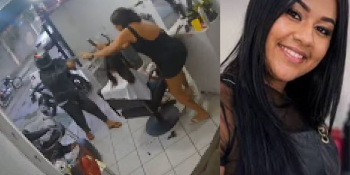 Cabeleireira é morta a tiros dentro de salão de beleza enquanto atendia cliente; VEJA O VÍDEO