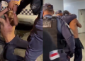 Totalmente bêbado, ele deu trabalho aos policiais. Foto: Reprodução