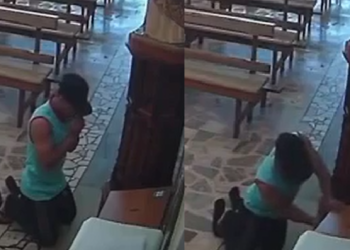 O caso ocorreu na Igreja Matriz de Nossa Senhora do Carmo, localizada em Carmo do Rio Claro, no Sul de Minas Gerais. Foto: Reprodução