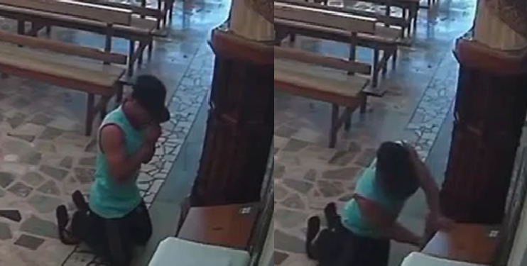 O caso ocorreu na Igreja Matriz de Nossa Senhora do Carmo, localizada em Carmo do Rio Claro, no Sul de Minas Gerais. Foto: Reprodução