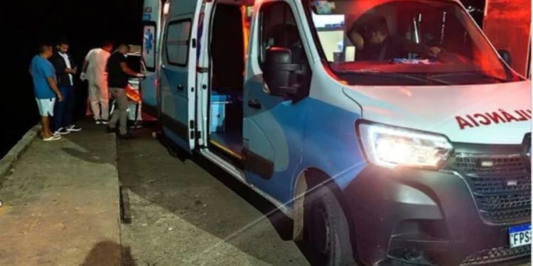 O ferido foi transportado até a sede do município. Foto: Reprodução