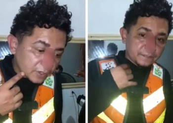 Ele foi levado para uma unidade hospitalar. Foto: Reprodução