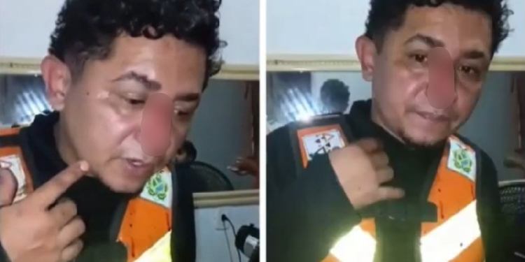 Ele foi levado para uma unidade hospitalar. Foto: Reprodução