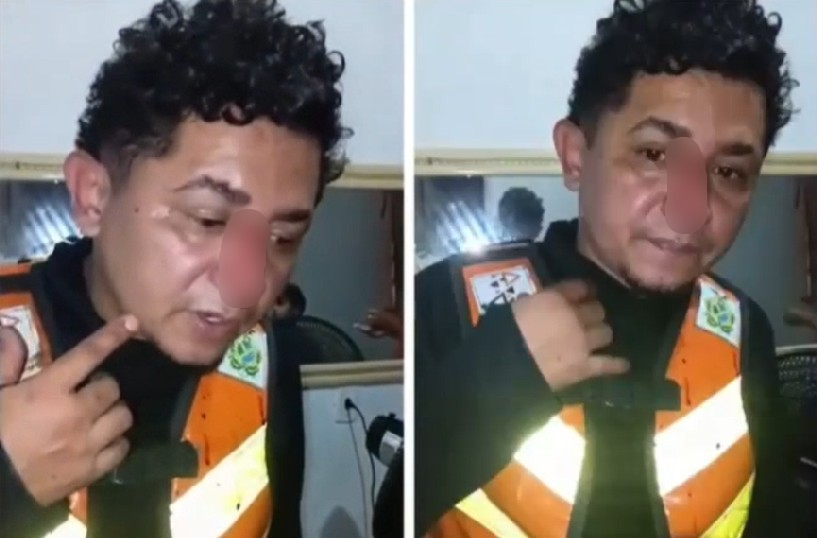 Ele foi levado para uma unidade hospitalar. Foto: Reprodução
