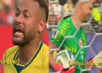Os dois jogadores se provocaram. Foto: Reprodução