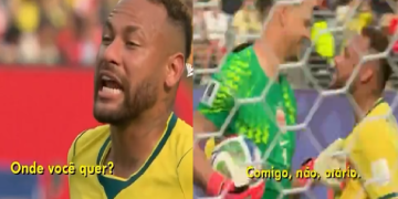 Os dois jogadores se provocaram. Foto: Reprodução
