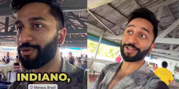 Influenciador indiano se surpreende ao dizer que manauaras parecem indianos; veja vídeo