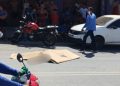 Motociclista m0rre após ser arremessado em grave acidente com caçamba em Manaus