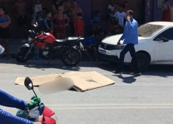 Motociclista m0rre após ser arremessado em grave acidente com caçamba em Manaus