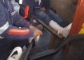 Vídeo: Estudante tem dedão do pé atingido por ônibus dentro do T5