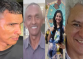 O homem (primeiro da esquerda) confessou o crime e disse que precisava quitar dívida no mesmo dia. Foto: Reprodução