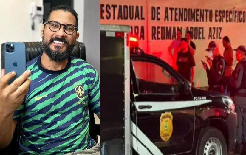 O motociclista atravessou o canteiro divisório da avenida e se chocou contra o paredão de uma escola estadual. Foto: Reprodução