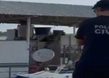 O aparelho celular do suspeito foi recolhido e será submetido à análise pericial. Foto: Reprodução