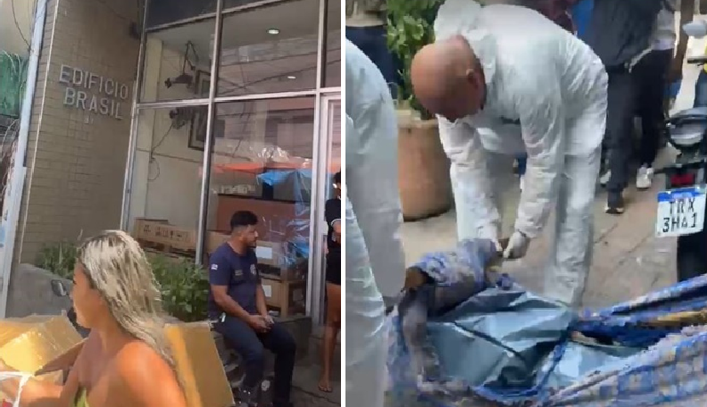 A vítima estava amordaçada pelas próprias roupas, com as mãos e os pés firmemente amarrados, e jogada de bruços. Foto: Reprodução