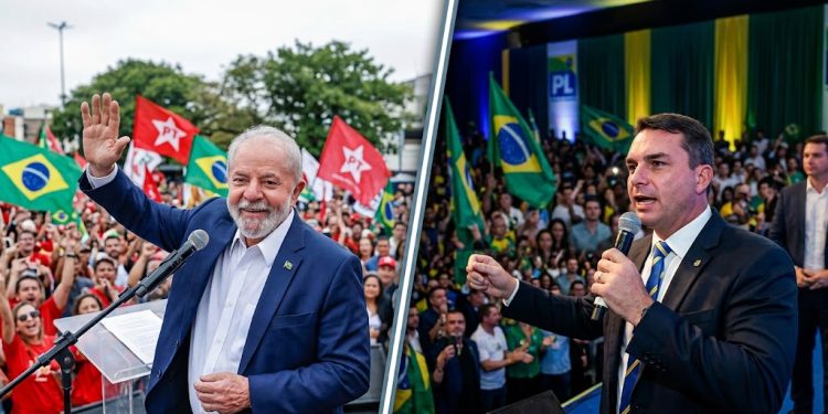 Os dois candidatos aparecem tecnicamente empatados. Foto: Arte