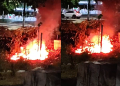 Vídeo: Moradores denunc1am que ‘noiad0s’ fazem f0g0 em vegetação e put@ria perto de Prosamim