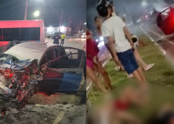 O acidente ocorreu nas imediações da Ponte da Bolívia. Foto: Reprodução
