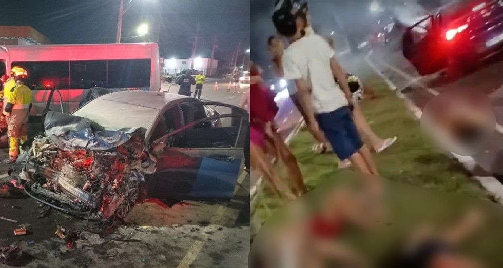 O acidente ocorreu nas imediações da Ponte da Bolívia. Foto: Reprodução