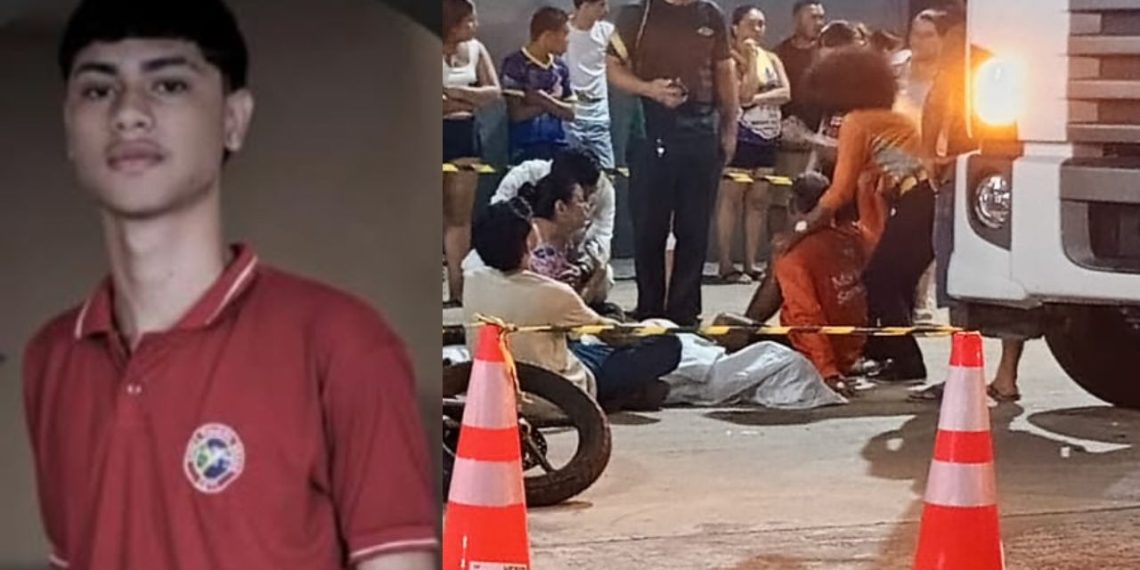 Garoto de 17 anos havia saído para comprar gelo quando foi atingido por caminhão em Manaus