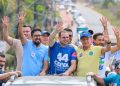 Adjuto Afonso participa de carreata em Iranduba ao lado de Roberto Cidade