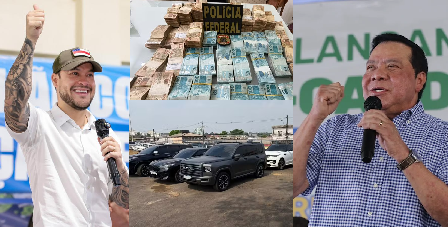 PF apreende quase R$ 1 milhão, US$ 10 mil, euros, 21 veículos e joias em ação contra Adail Pinheiro e Adail Filho