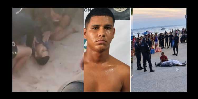 Vídeo mostra vulgo Vitinho dando os últimos suspiros na Ponta Negra: ‘ajuda ele’