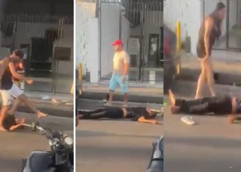 Vídeo: homem leva p0ntapé na cabeça e desmaia em Manaus: ‘deitou sem sono’