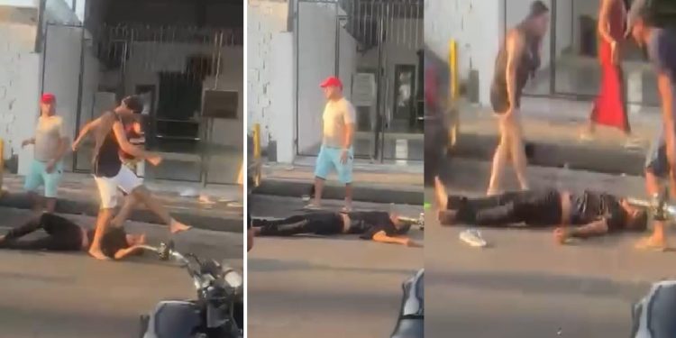 Vídeo: homem leva p0ntapé na cabeça e desmaia em Manaus: ‘deitou sem sono’