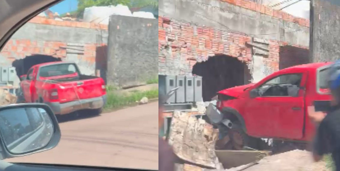 Carro at1nge pessoas que faziam ‘bandeiraço’ em rua em Presidente Figueiredo