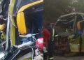 Vídeo forte: motorista fica pres0 nas ferragens do ônibus na BR-174