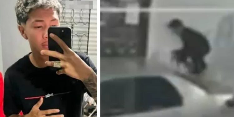 Vídeo: veja o exato momento em que bandid0s invadem casa na Compensa e jovem é m0rto 