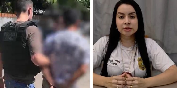 Vídeo: delegada prende pai acusado de estupr0 da filha de 3 anos no Amazonas