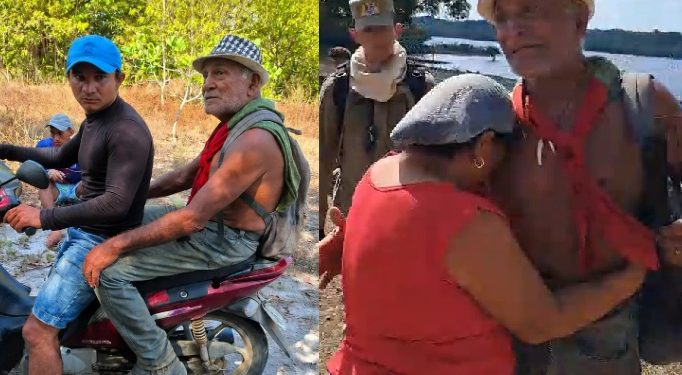Vídeo: idoso que estava desaparecido é encontrado vivo em Parintins